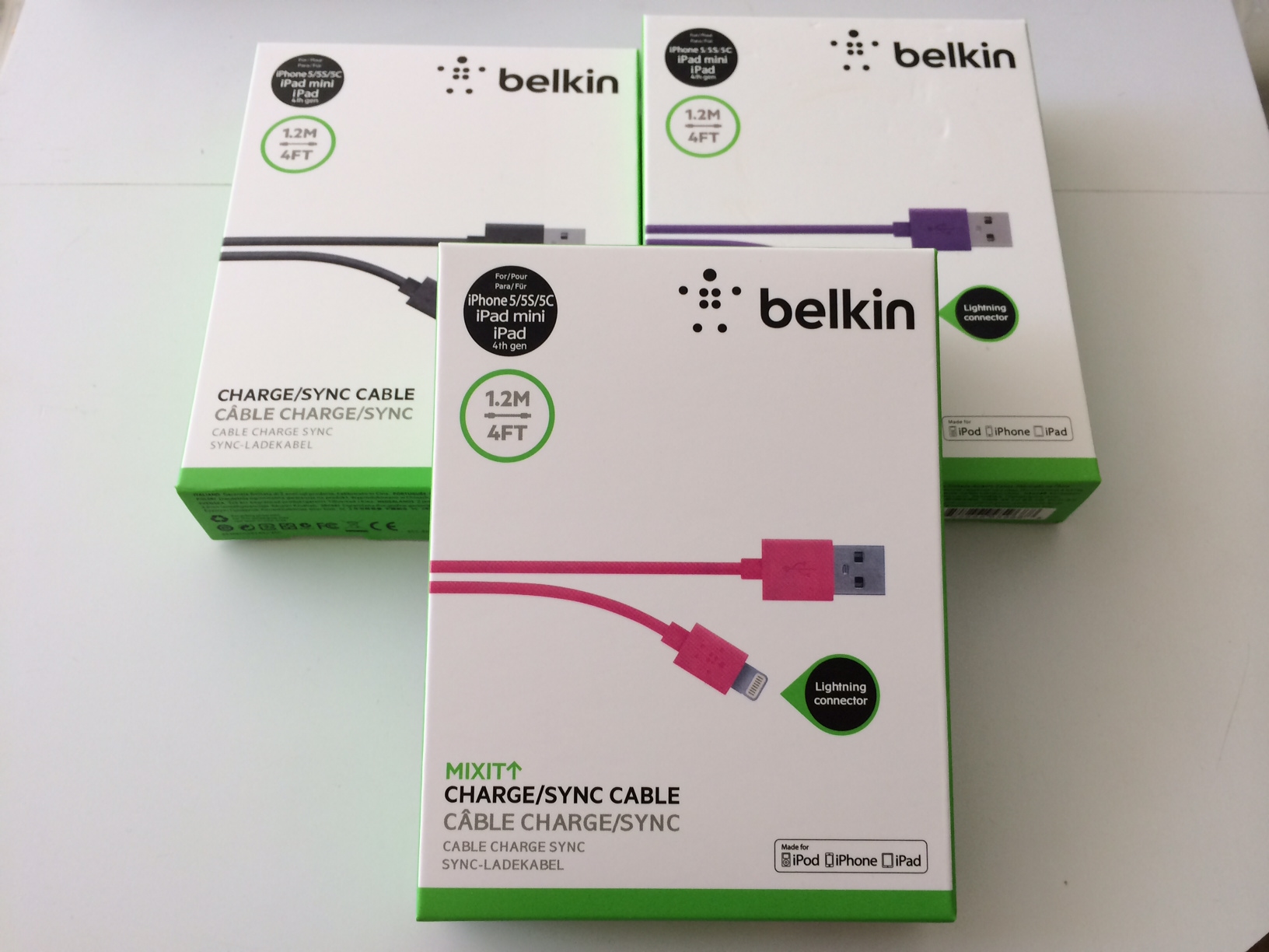Оригинальные кабели для IPhone 5 lighting belkin