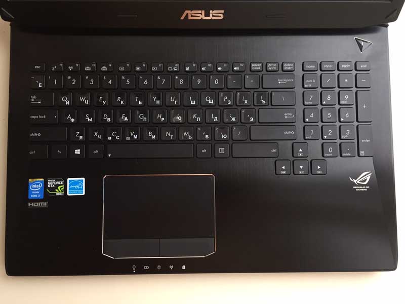 Игровой ноутбук Asus g750