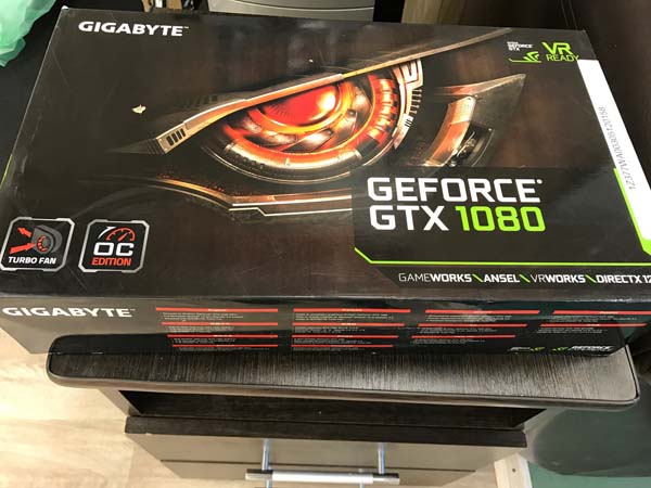 Видеокарта GIGABYTE GeForce GTX 1080 8Gb