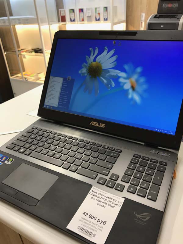 Ноутбук Asus G75VW-BBK5