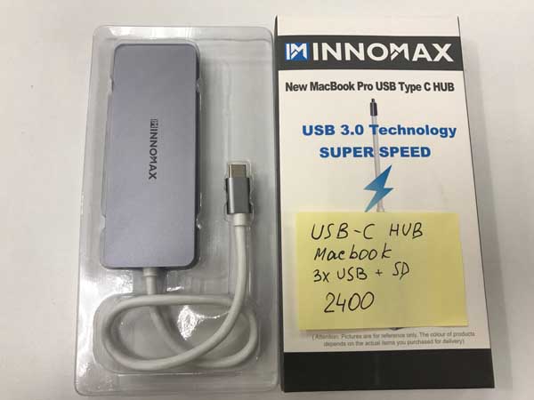 USB-C HUB MacBook 3x USB + SD