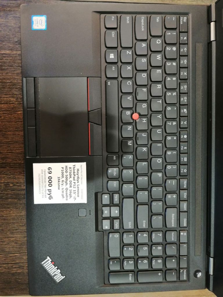 Ноутбук Lenovo ThinkPad P52 15"