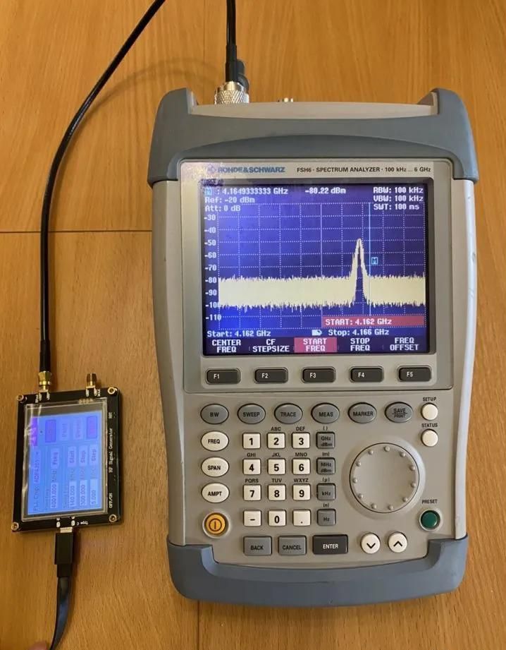 Rohde schwarz fsh6 spectrum analyzer 6ghz - основной экран